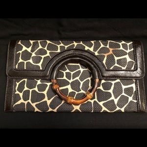 Banana Republic animal print clutch 👛